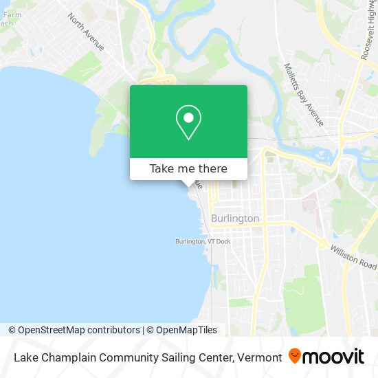 Lake Champlain Community Sailing Center map