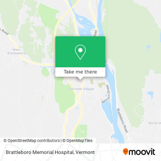 Brattleboro Memorial Hospital map