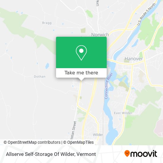 Allserve Self-Storage Of Wilder map