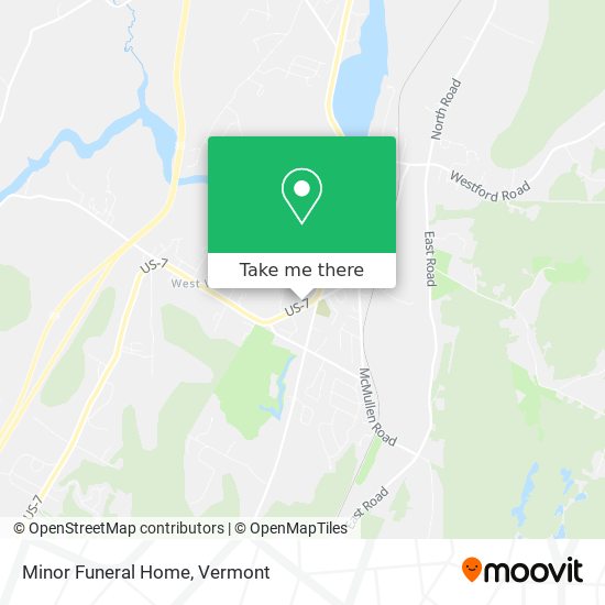 Minor Funeral Home map