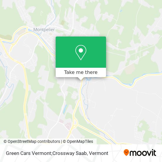 Mapa de Green Cars Vermont;Crossway Saab