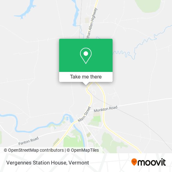 Vergennes Station House map