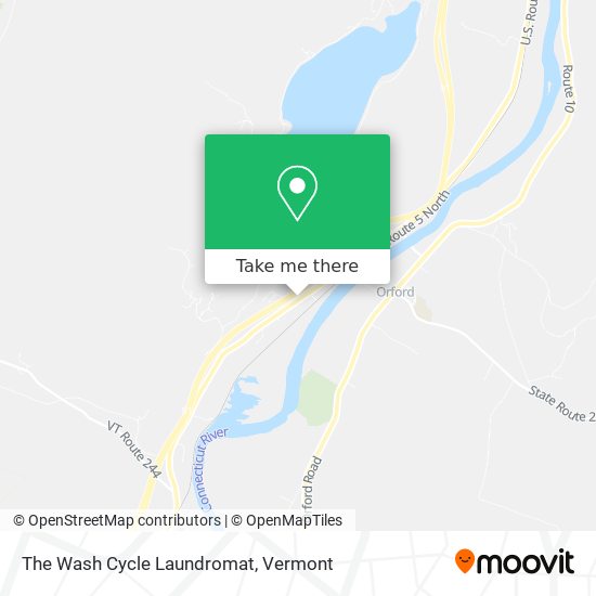 The Wash Cycle Laundromat map
