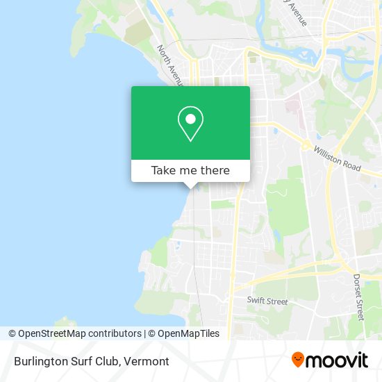 Burlington Surf Club map