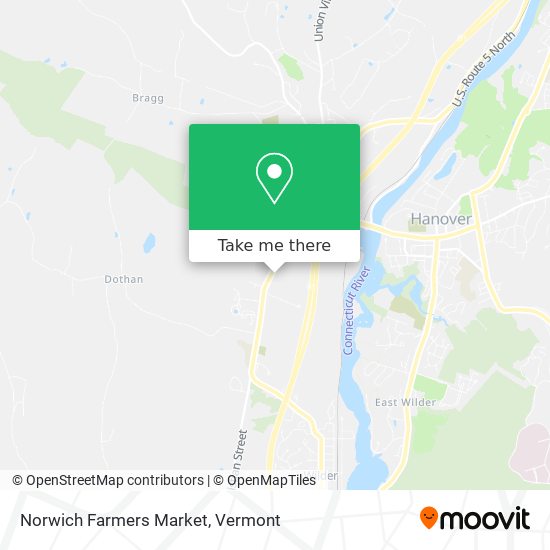 Mapa de Norwich Farmers Market