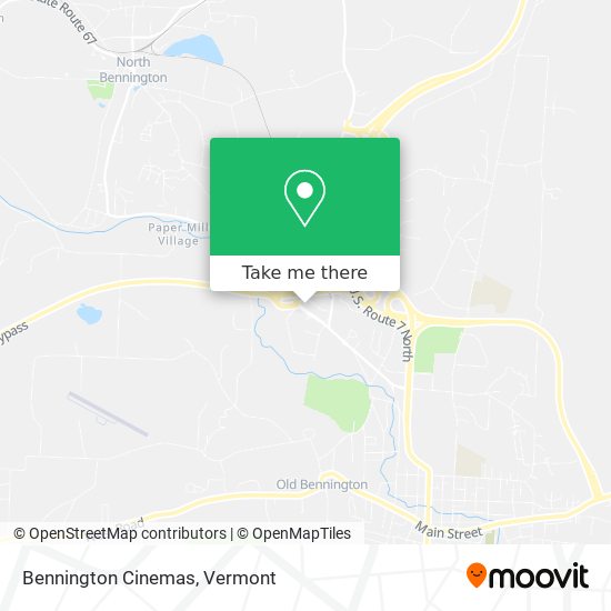 Bennington Cinemas map