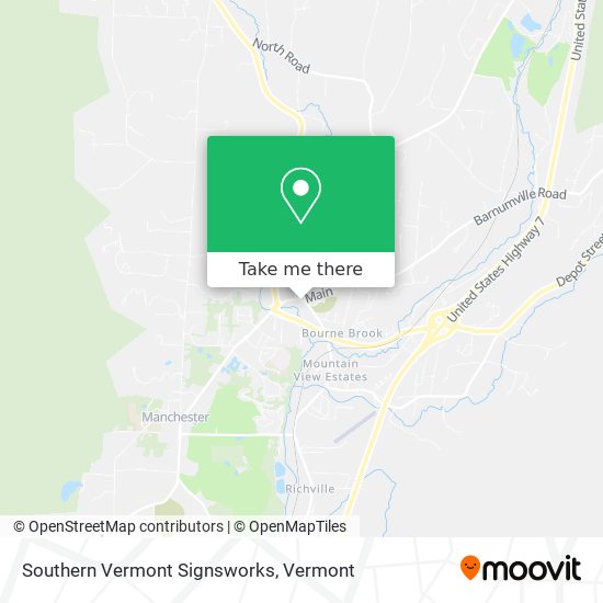 Southern Vermont Signsworks map