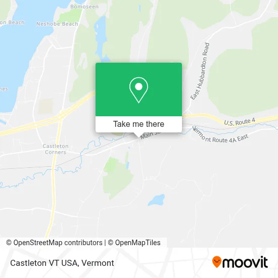 Castleton VT USA map