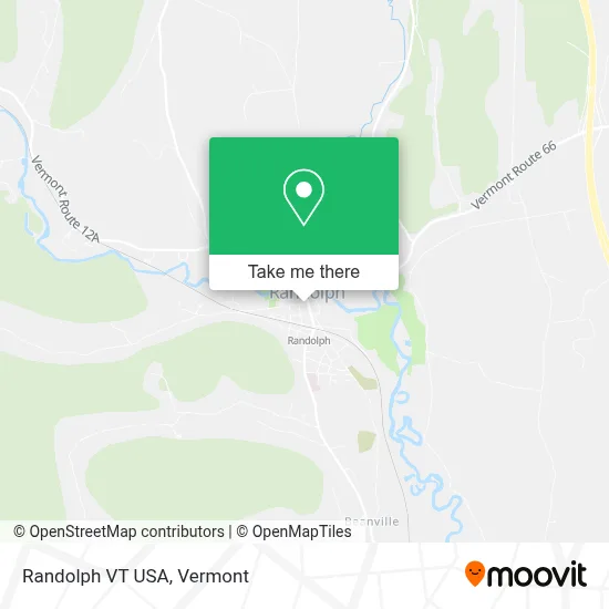 Randolph VT USA map