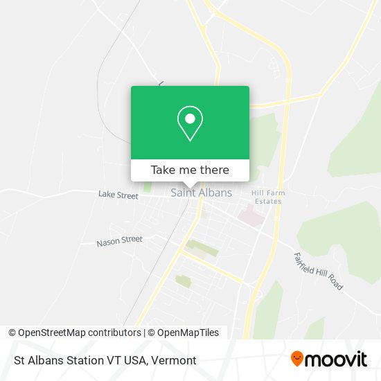St Albans Station VT USA map