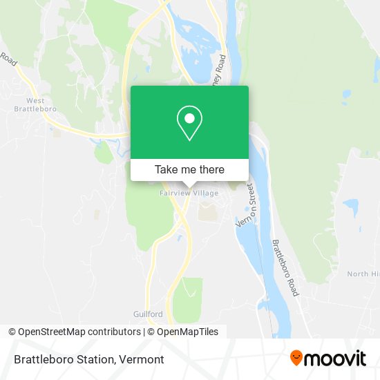 Mapa de Brattleboro Station