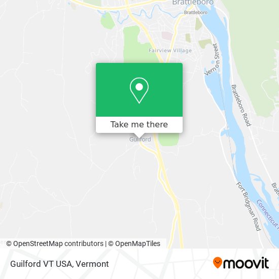 Guilford VT USA map