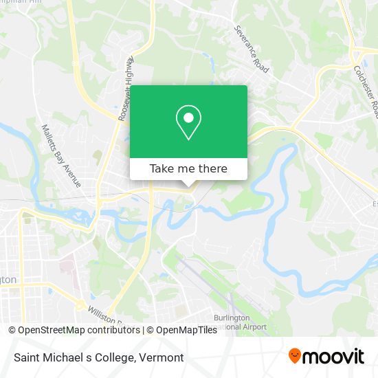 Saint Michael s College map