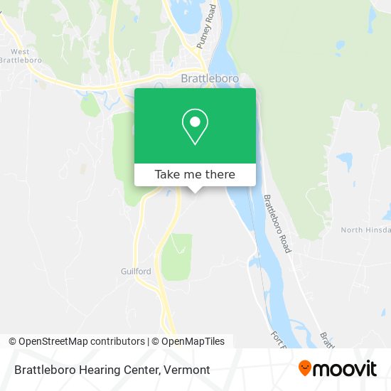 Mapa de Brattleboro Hearing Center