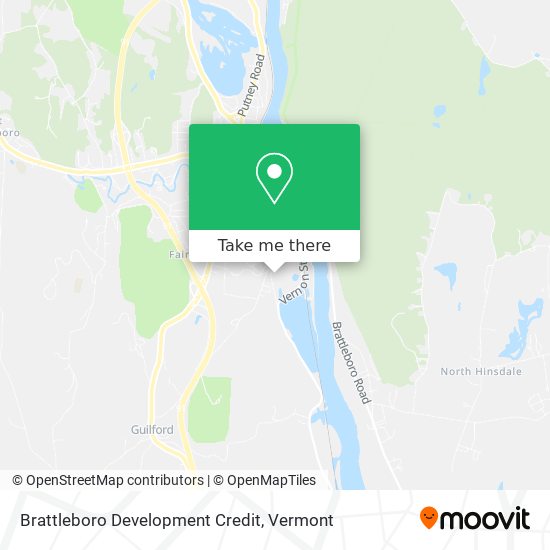 Brattleboro Development Credit map