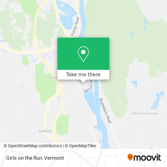 Girls on the Run map