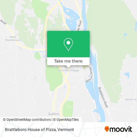 Mapa de Brattleboro House of Pizza