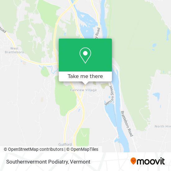 Southernvermont Podiatry map