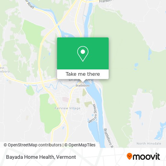 Mapa de Bayada Home Health