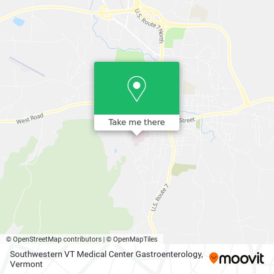 Mapa de Southwestern VT Medical Center Gastroenterology