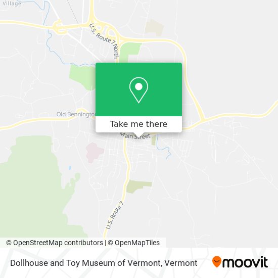 Dollhouse and Toy Museum of Vermont map