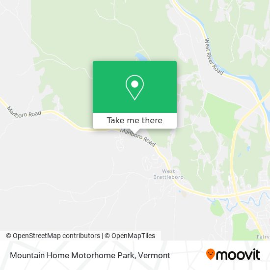 Mountain Home Motorhome Park map