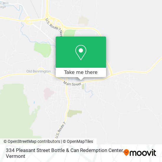 Mapa de 334 Pleasant Street Bottle & Can Redemption Center