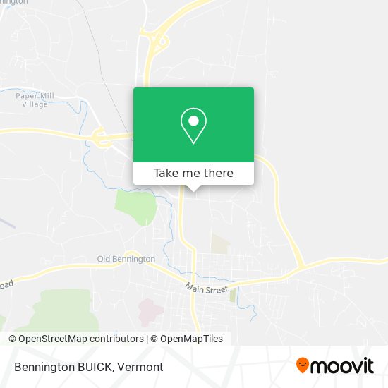 Bennington BUICK map