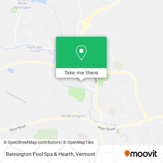 Bennington Pool Spa & Hearth map