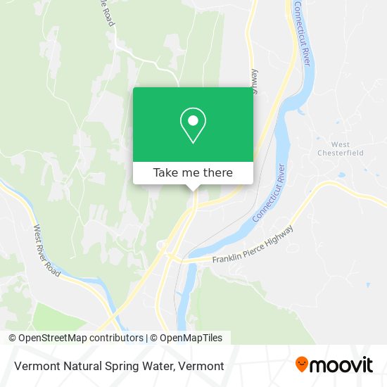 Vermont Natural Spring Water map