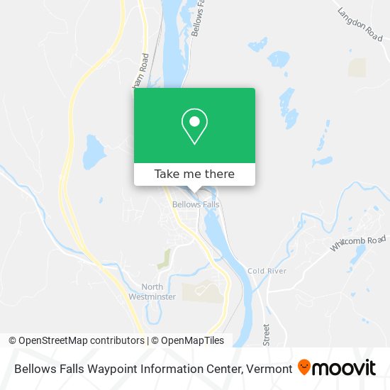 Bellows Falls Waypoint Information Center map