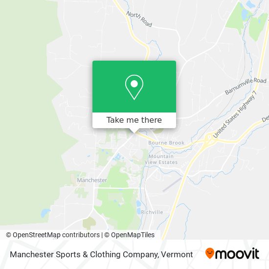 Manchester Sports & Clothing Company map