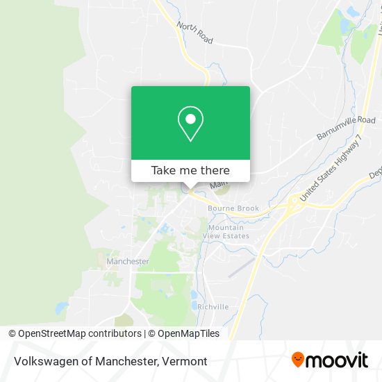 Volkswagen of Manchester map