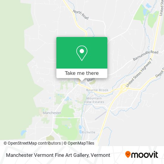 Mapa de Manchester Vermont Fine Art Gallery