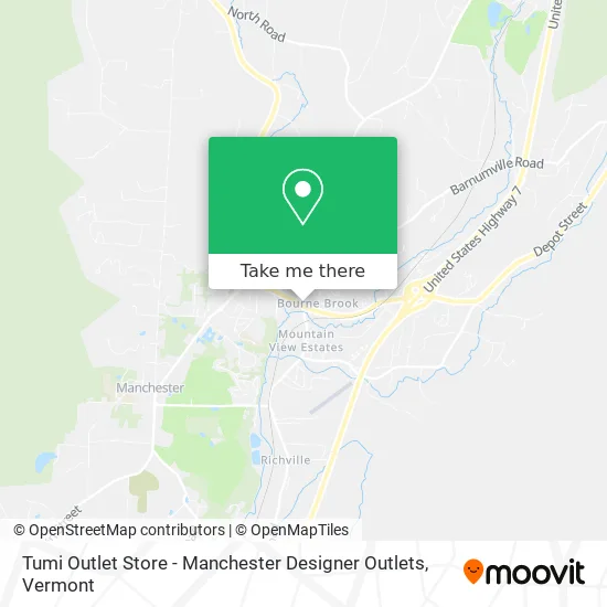 Tumi Outlet Store - Manchester Designer Outlets map