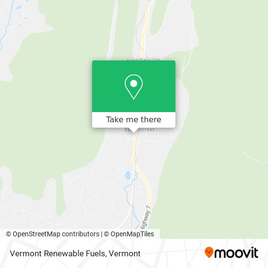 Mapa de Vermont Renewable Fuels