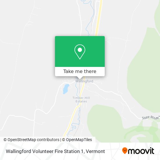Wallingford Volunteer Fire Station 1 map