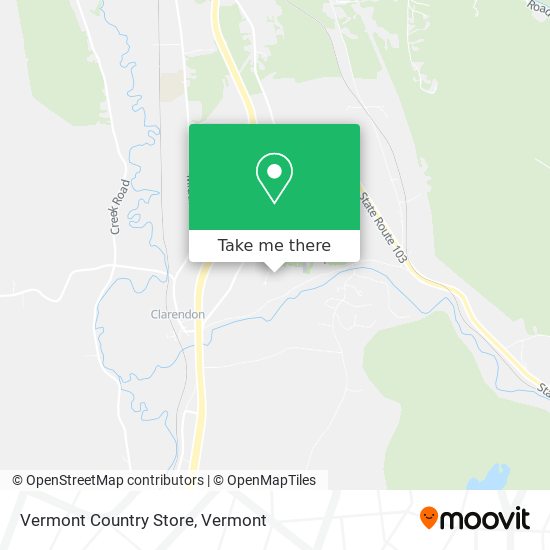 Vermont Country Store map