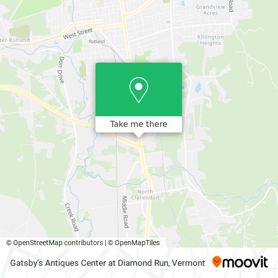 Gatsby's Antiques Center at Diamond Run map