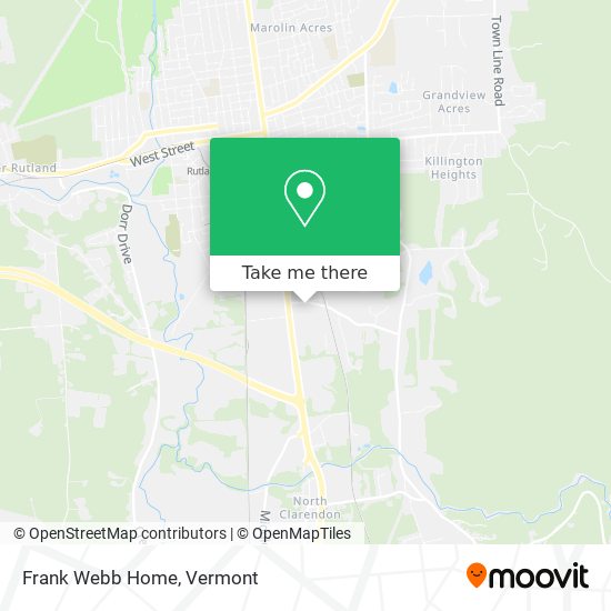 Frank Webb Home map