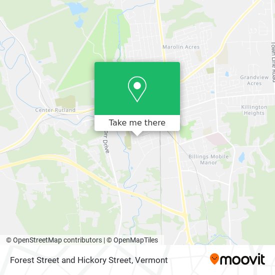 Mapa de Forest Street and Hickory Street