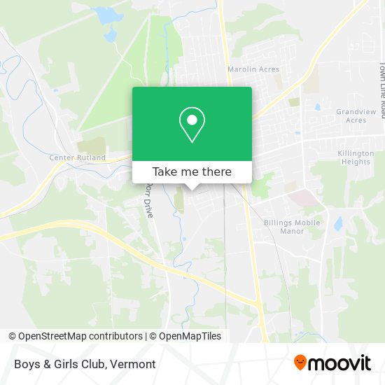 Boys & Girls Club map