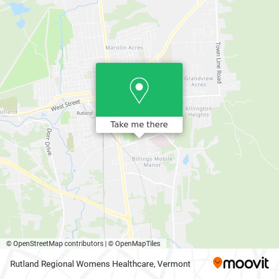 Rutland Regional Womens Healthcare map