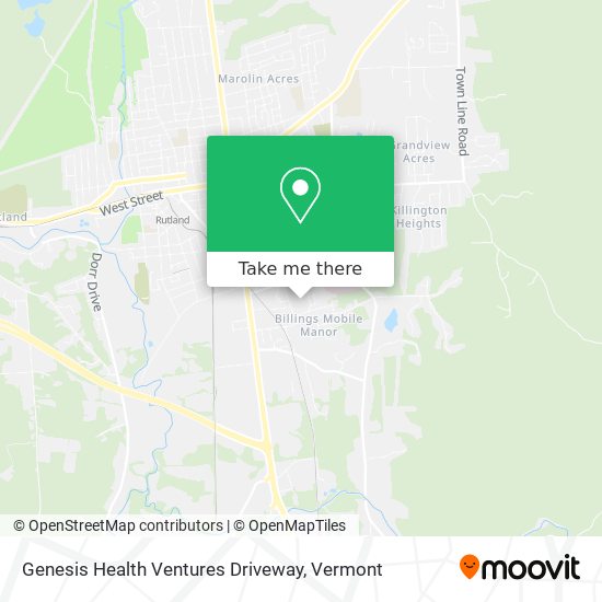 Genesis Health Ventures Driveway map