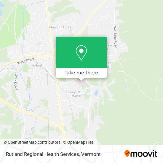 Mapa de Rutland Regional Health Services