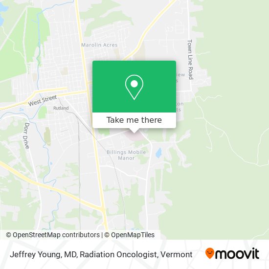 Jeffrey Young, MD, Radiation Oncologist map