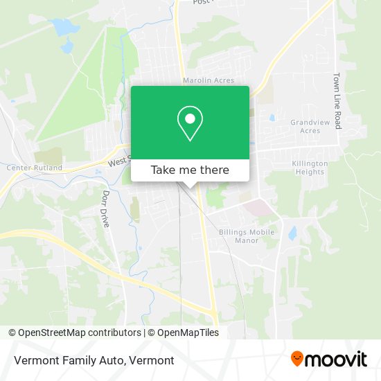 Vermont Family Auto map