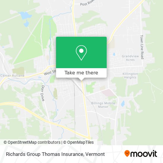 Richards Group Thomas Insurance map