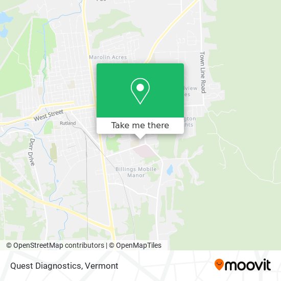 Quest Diagnostics map