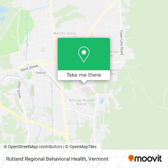 Mapa de Rutland Regional Behavioral Health